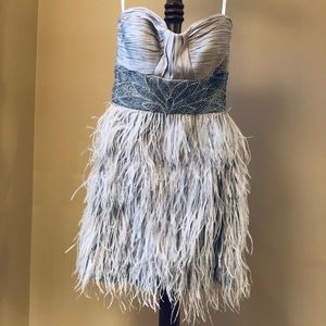 Feather & Gem Ultimate Silver Party Dress